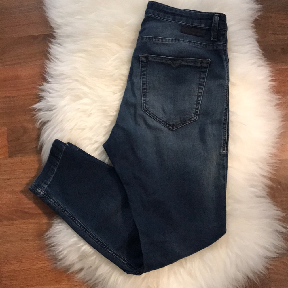 Women’s distressed denim v diesel jeans